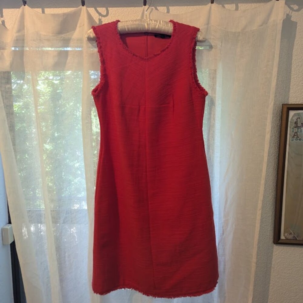 Banana Republic | red, textured Sheath Dress | New With Tags | Size 4